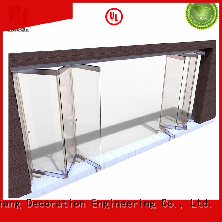 Frameless Folding Glass Doors For Commercial Or Office Custom Frameless Bifold Doors Office Mirror Closet